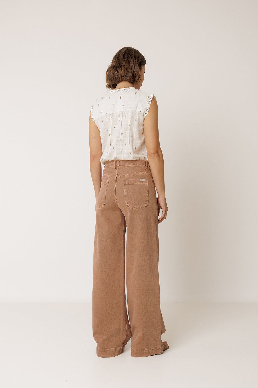 Pantalon À Ceinture Croisée - Rose