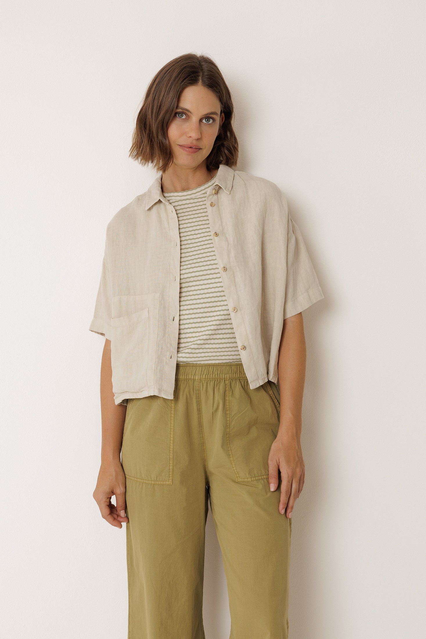 Chemise Courte En Lin - Pierre