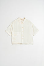 Chemise Courte En Lin - Ivoire