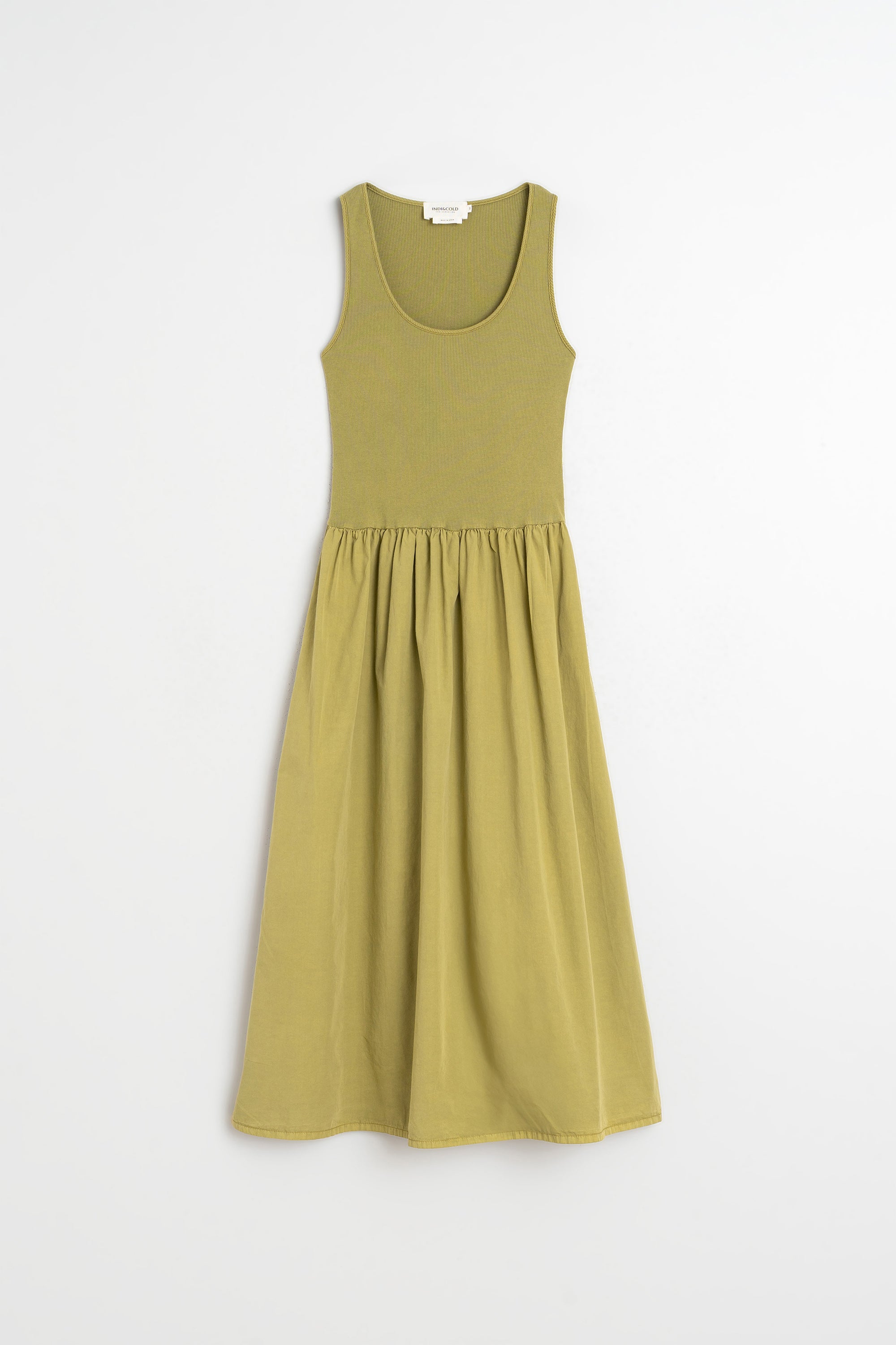 Robe Combinée En Popeline - Pomme