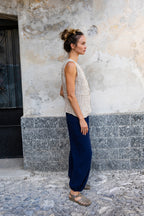 Gilet Rayé En Lin - Pierre