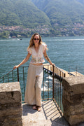 Pantalon Rayé En Lin - Pierre