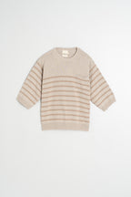 Pull Marinière - Beige