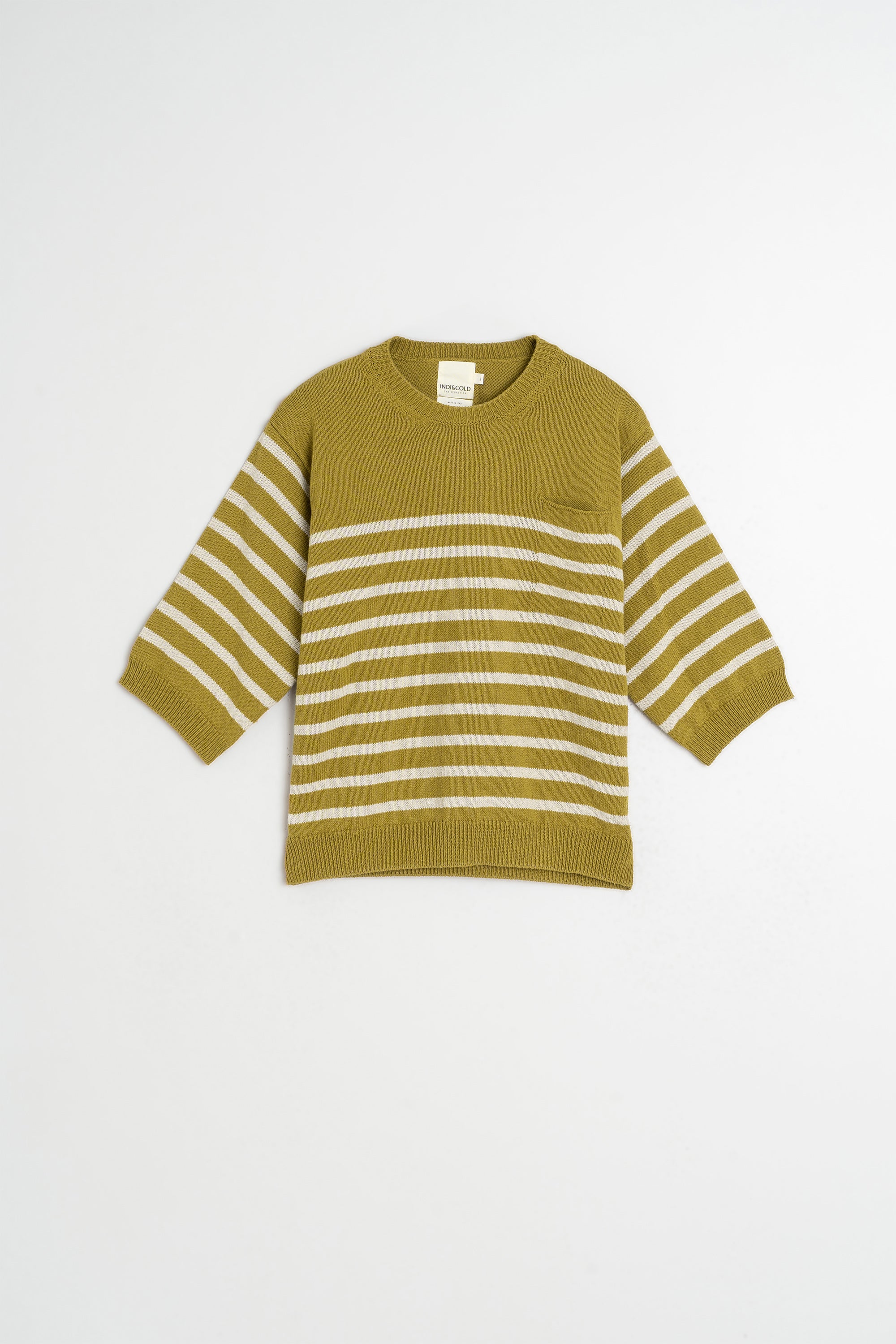Pull Marinière - Kaki