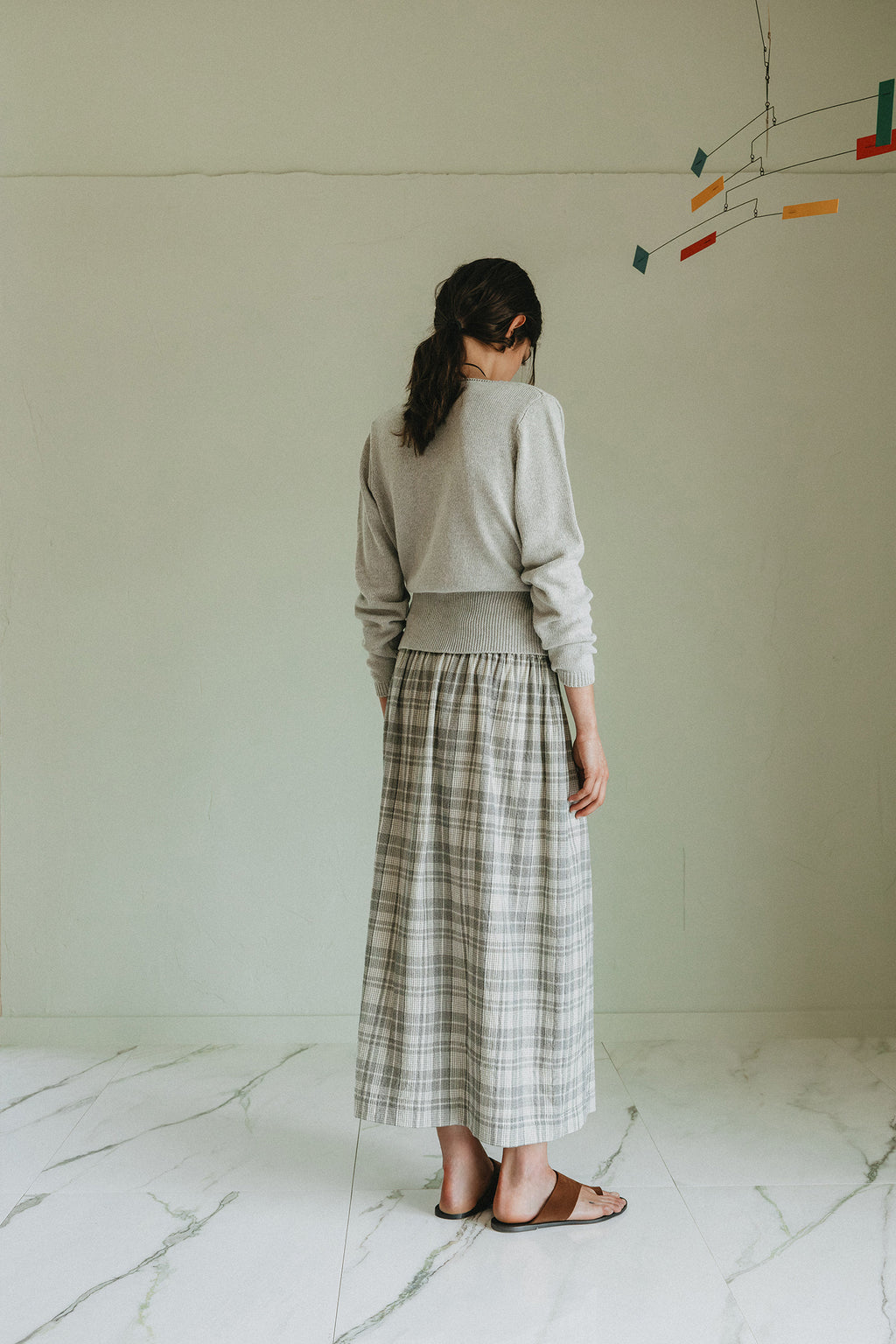 Cardigan Cache-Cœur En Maille - Gris Chiné