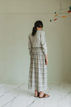 Cardigan Cache-Cœur En Maille - Gris Chiné