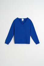 Pull À Décolleté Plongeant - Bleu Britannique