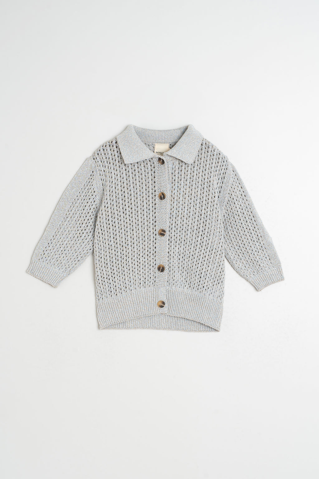Veste En Maille Ajourée - Glace