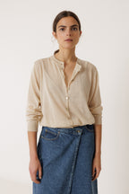 Veste En Maille Transparente - Beige