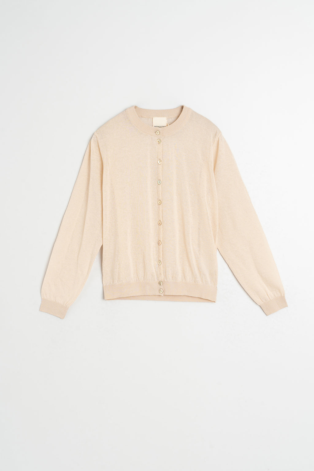 Veste En Maille Transparente - Beige