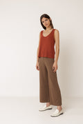 Pantalon Élastiqué James - Chocolat