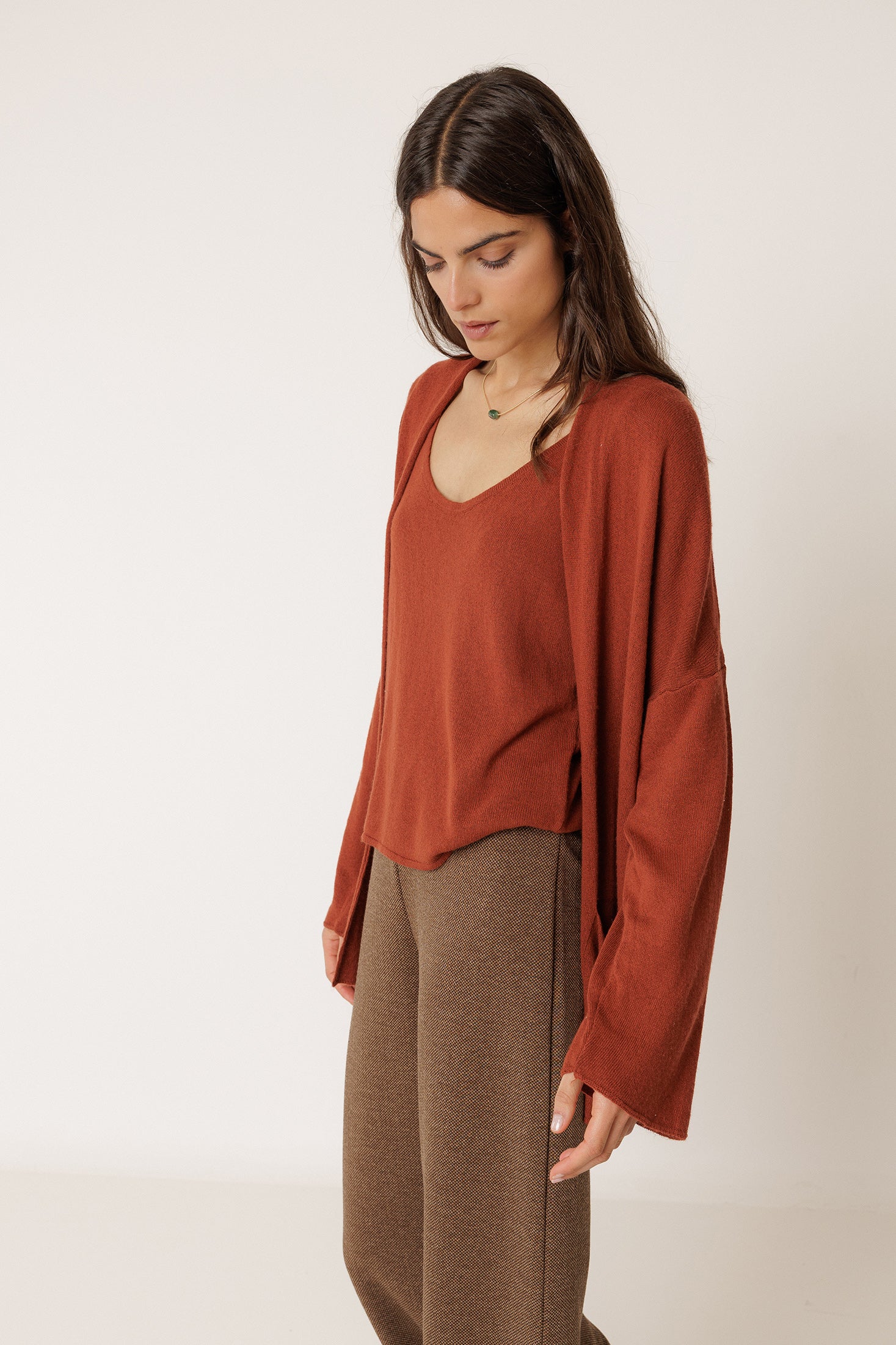 Pantalon Élastiqué James - Chocolat