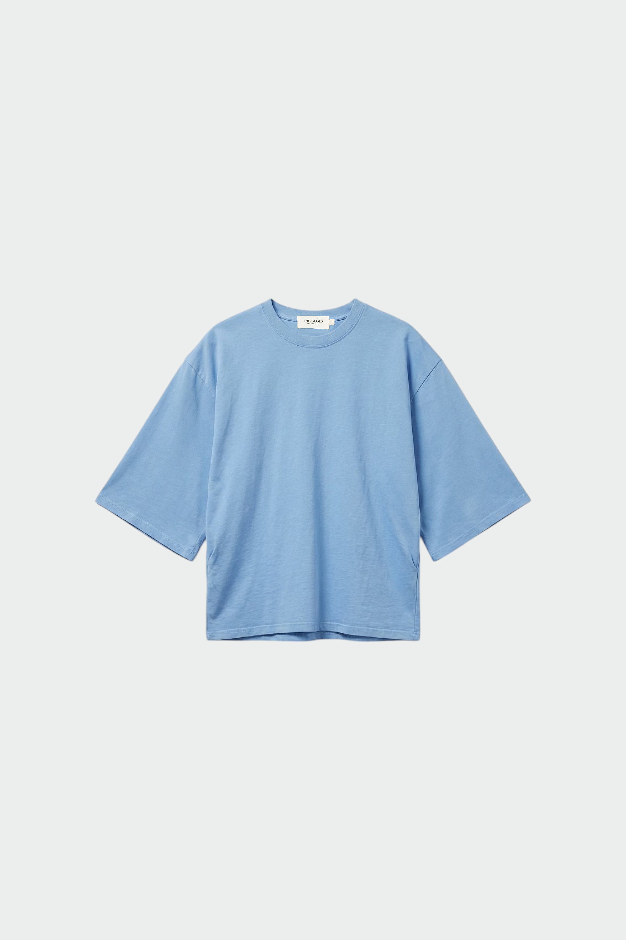T-Shirt En Coton Biologique - Bleu