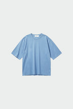 T-Shirt Oversize En Coton Biologique - Bleu