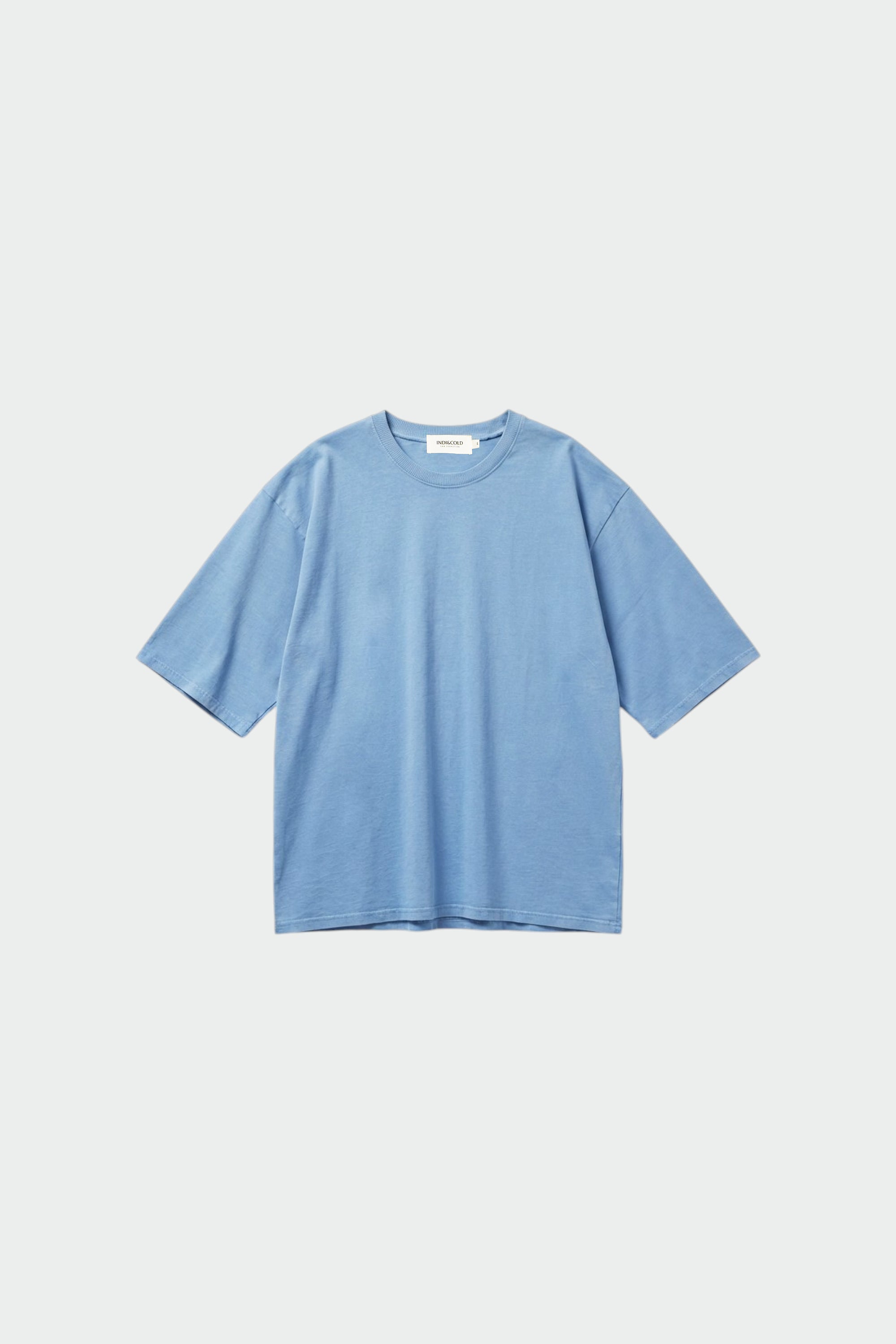T-Shirt Oversize En Coton Biologique - Bleu