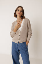 Veste En Demi-Côte Anglaise - Beige