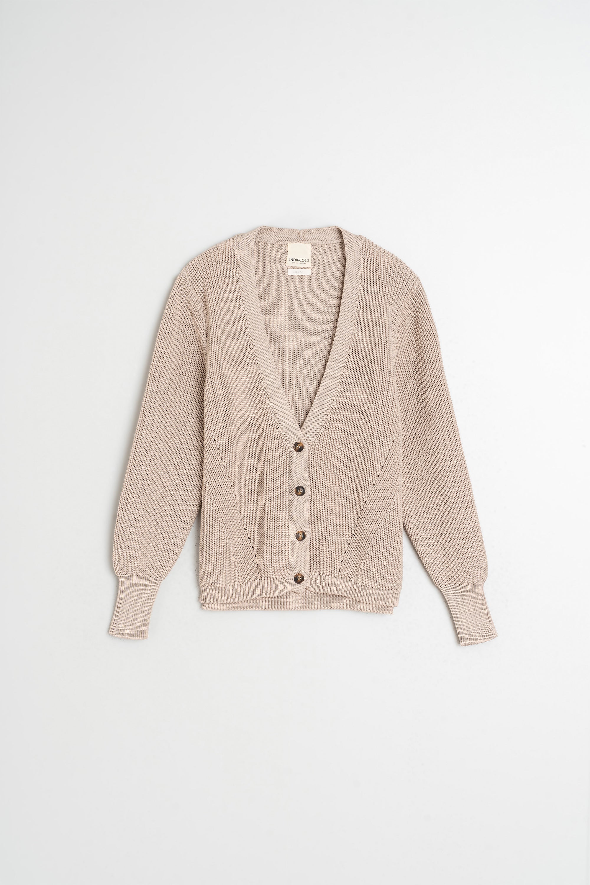 Veste En Demi-Côte Anglaise - Beige