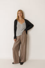 Veste En Maille Double - Charbon