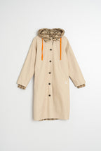Imperméable Réversible À Carreaux - Beige
