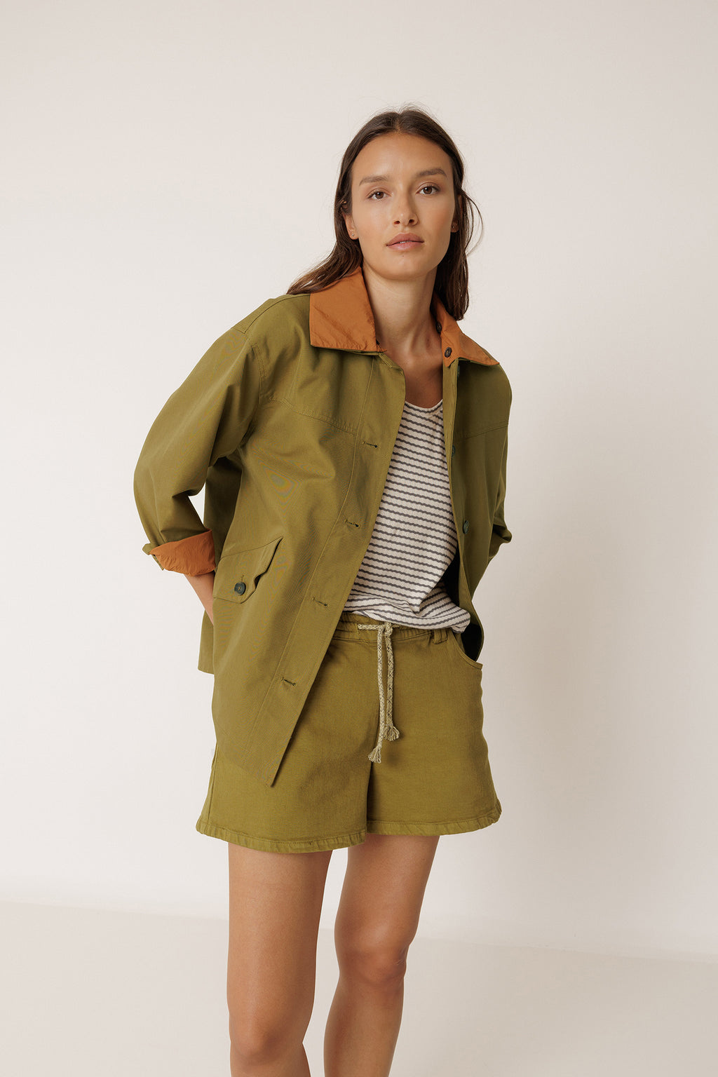 Imperméable Court - Kaki