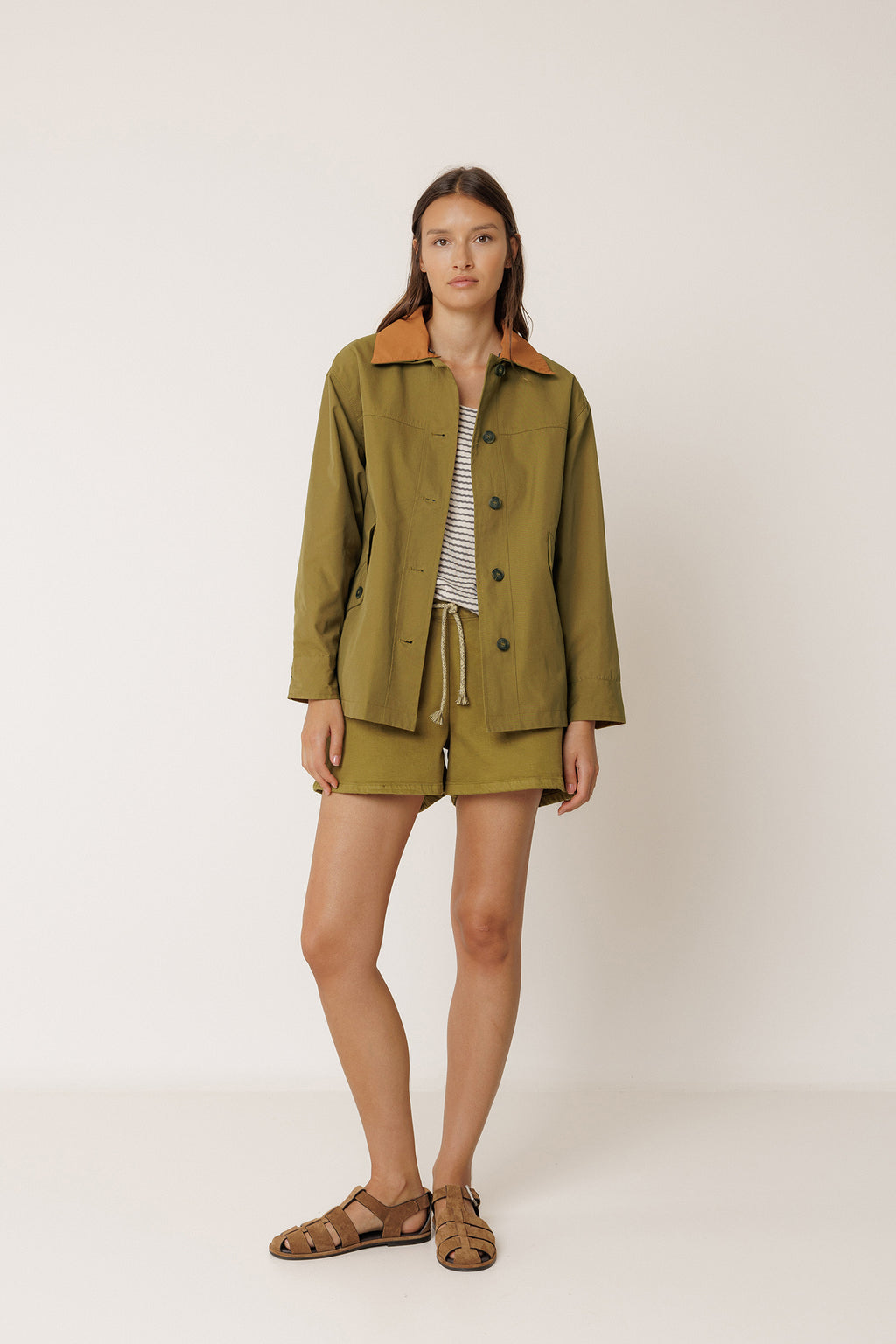 Imperméable Court - Kaki