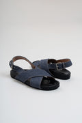 Sandales Croisées En Jean - Denim