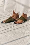Sandales En Daim - Vert