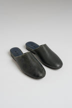 Mules En Cuir - Noir