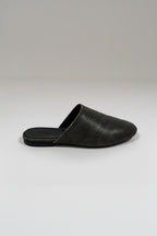Mules En Cuir - Noir