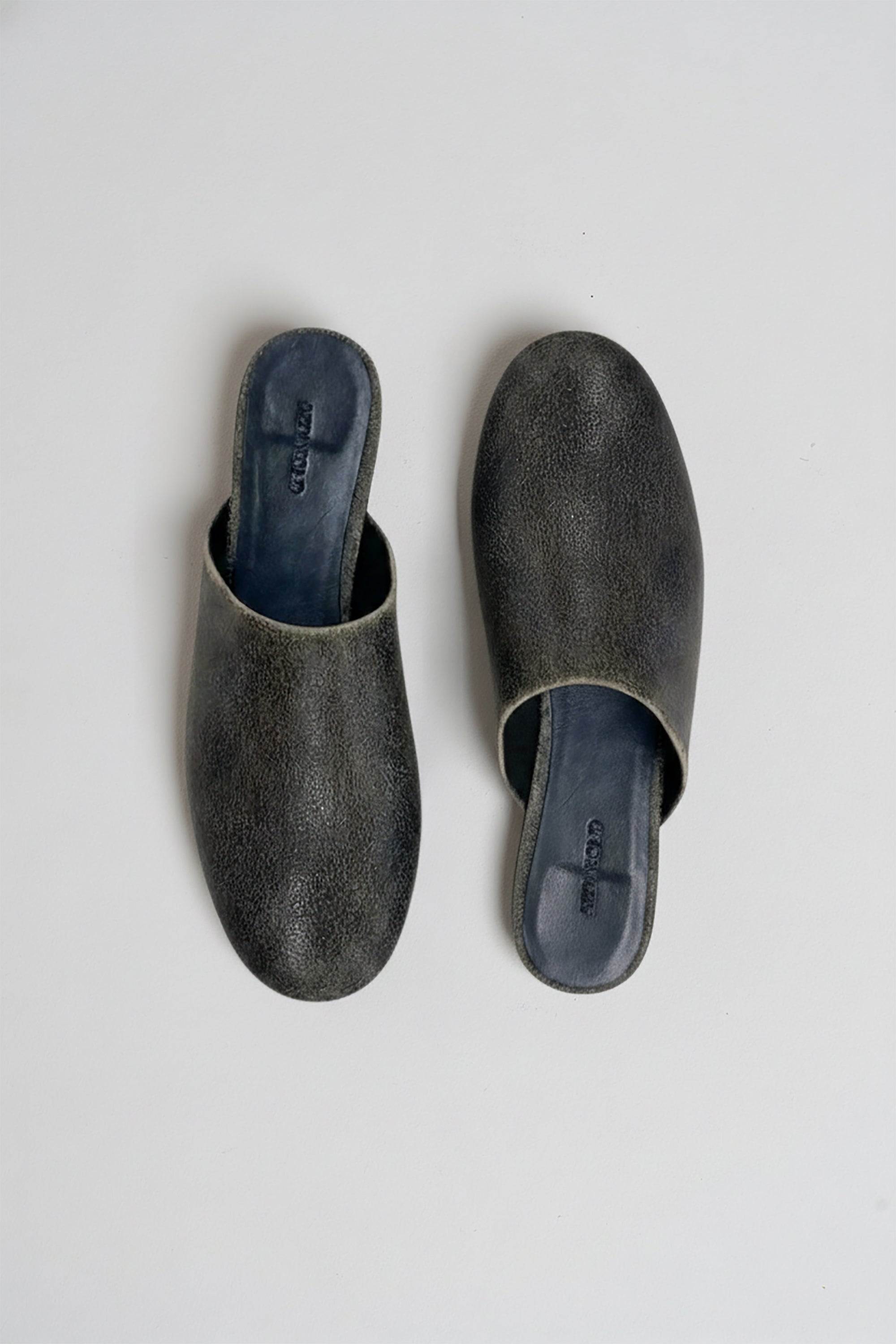 Mules En Cuir - Noir