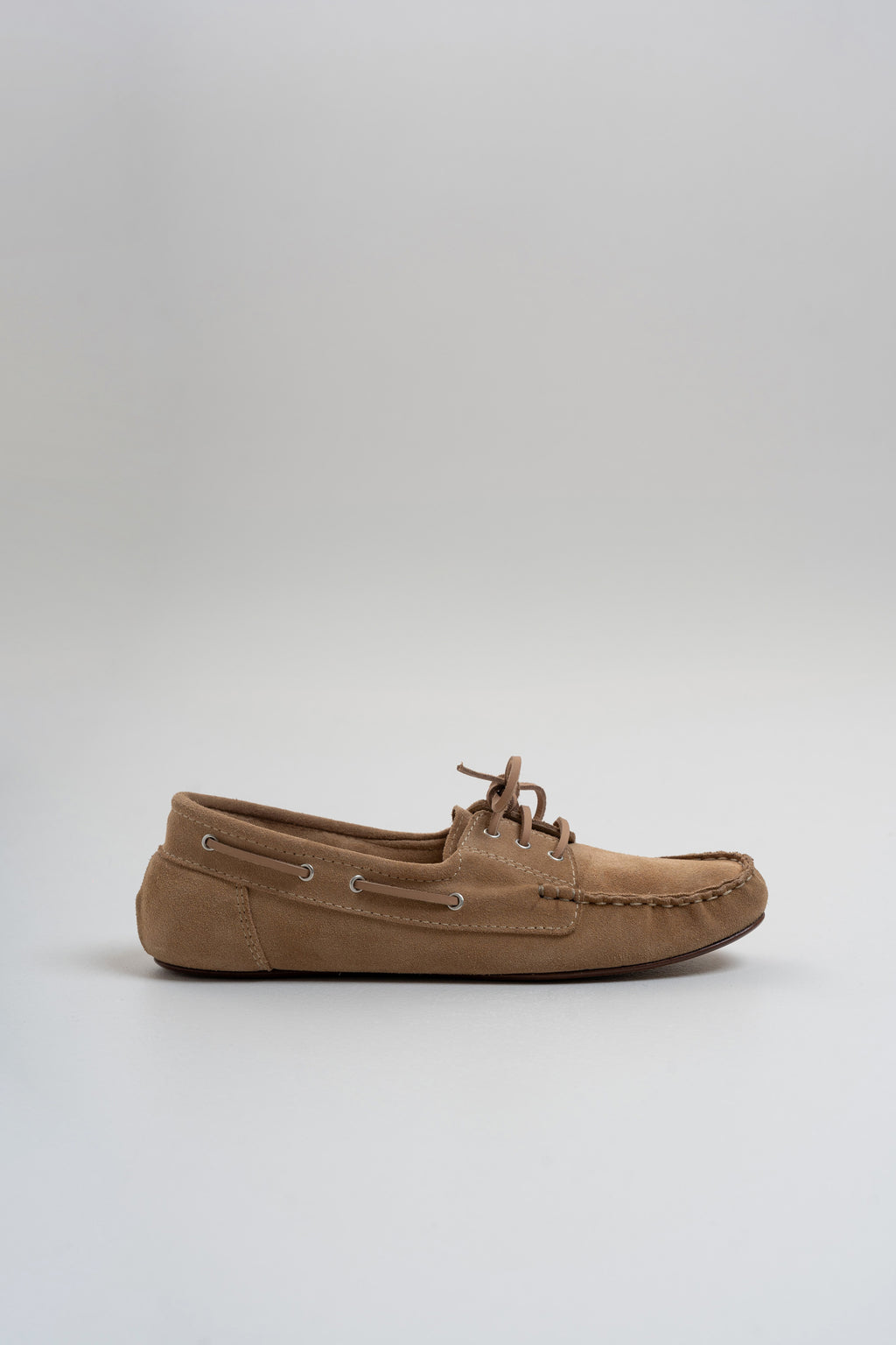 Mocassins En Cuir Suede - Beige