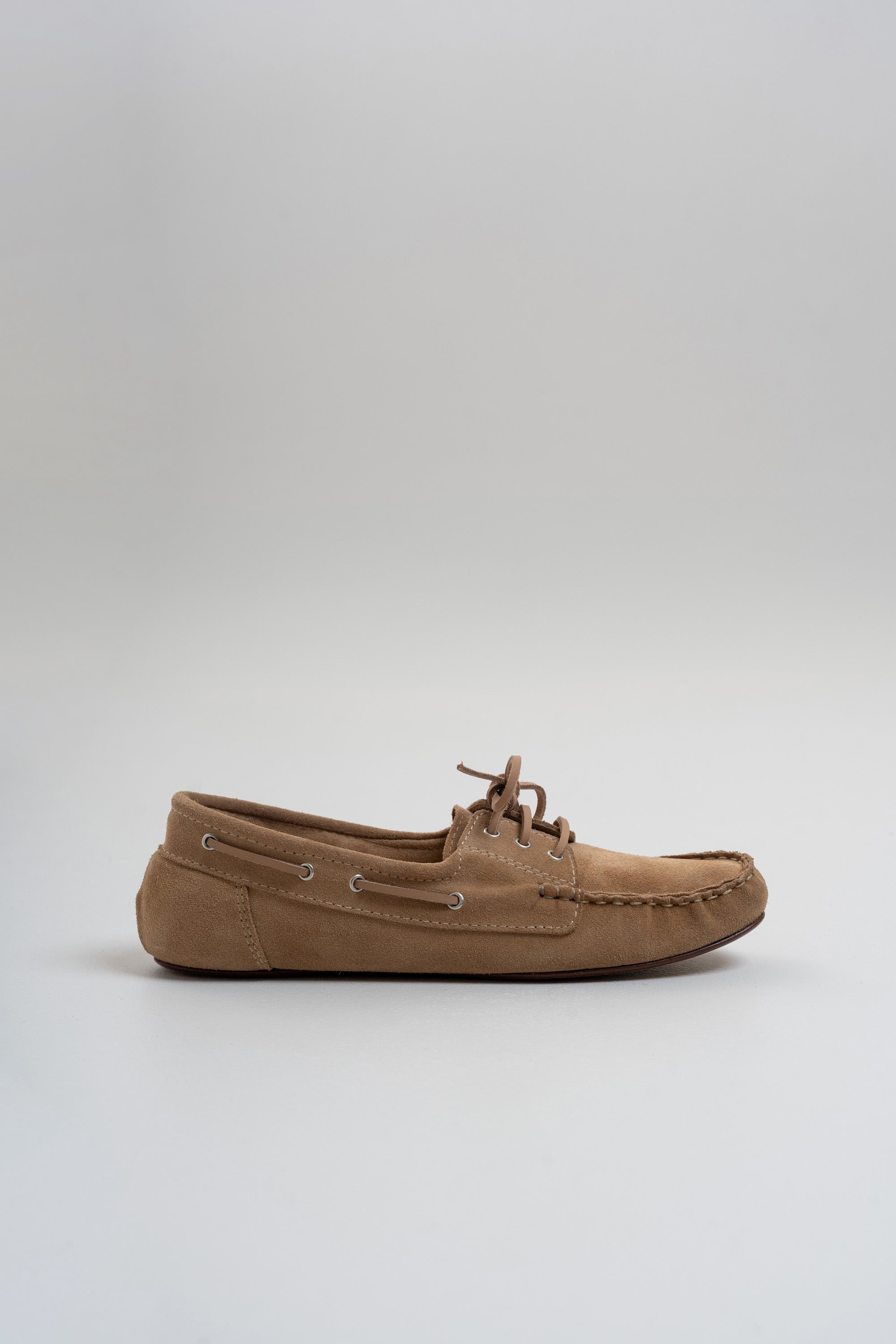 Mocassins En Cuir Suede - Beige