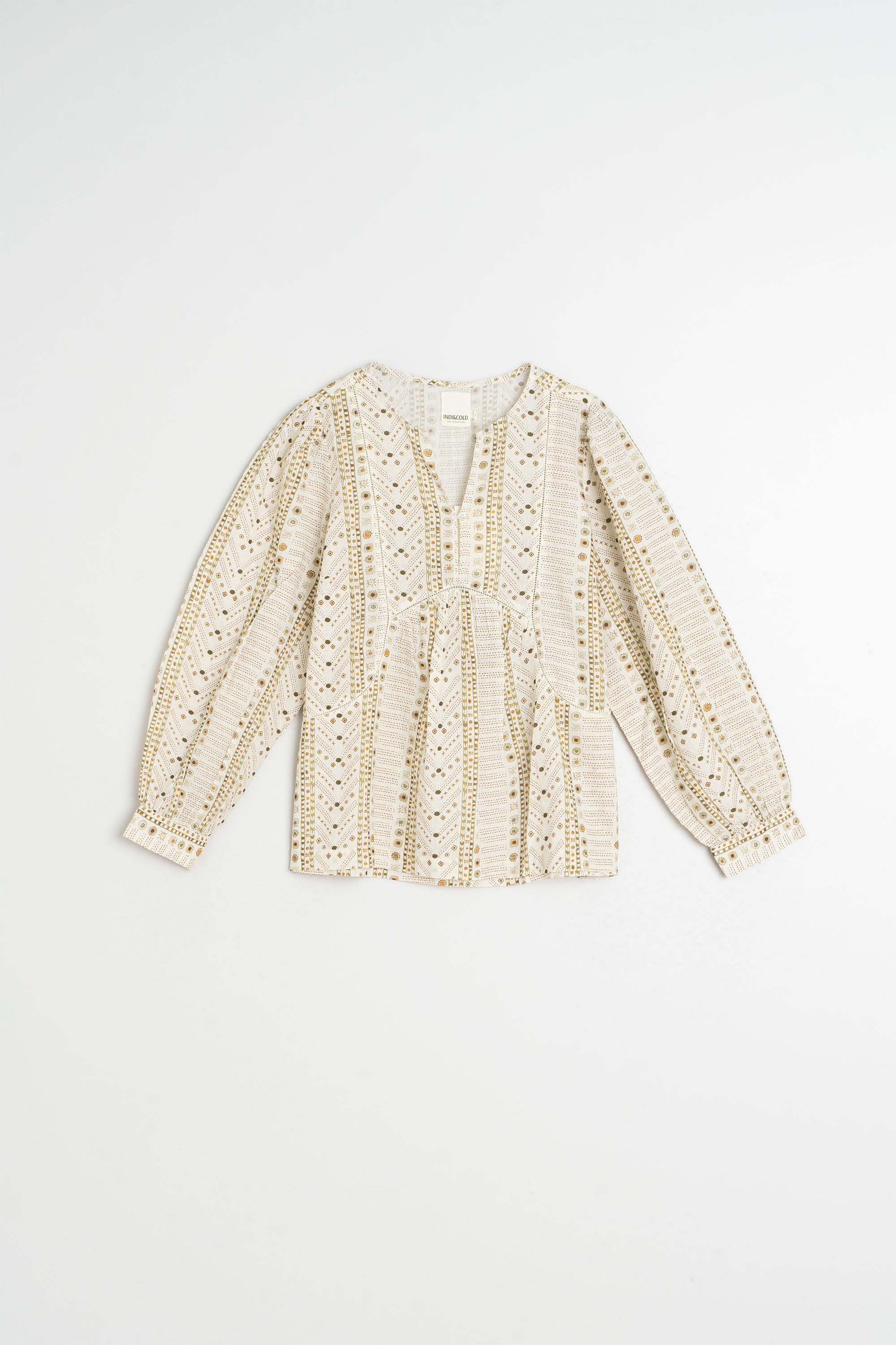 Blouse À Détails Ajourés - Écru