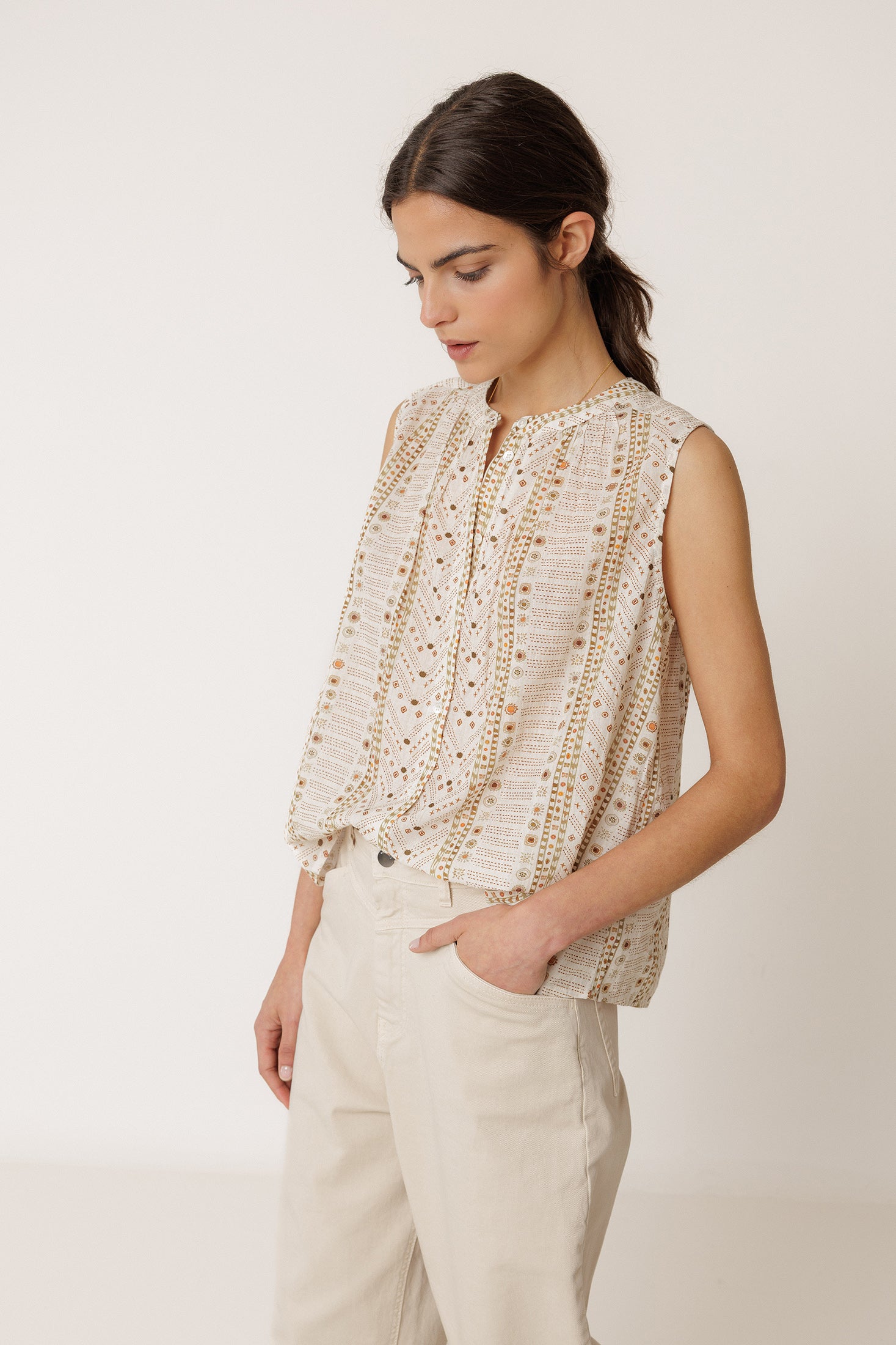 Chemise Oversize En Coton - Écru