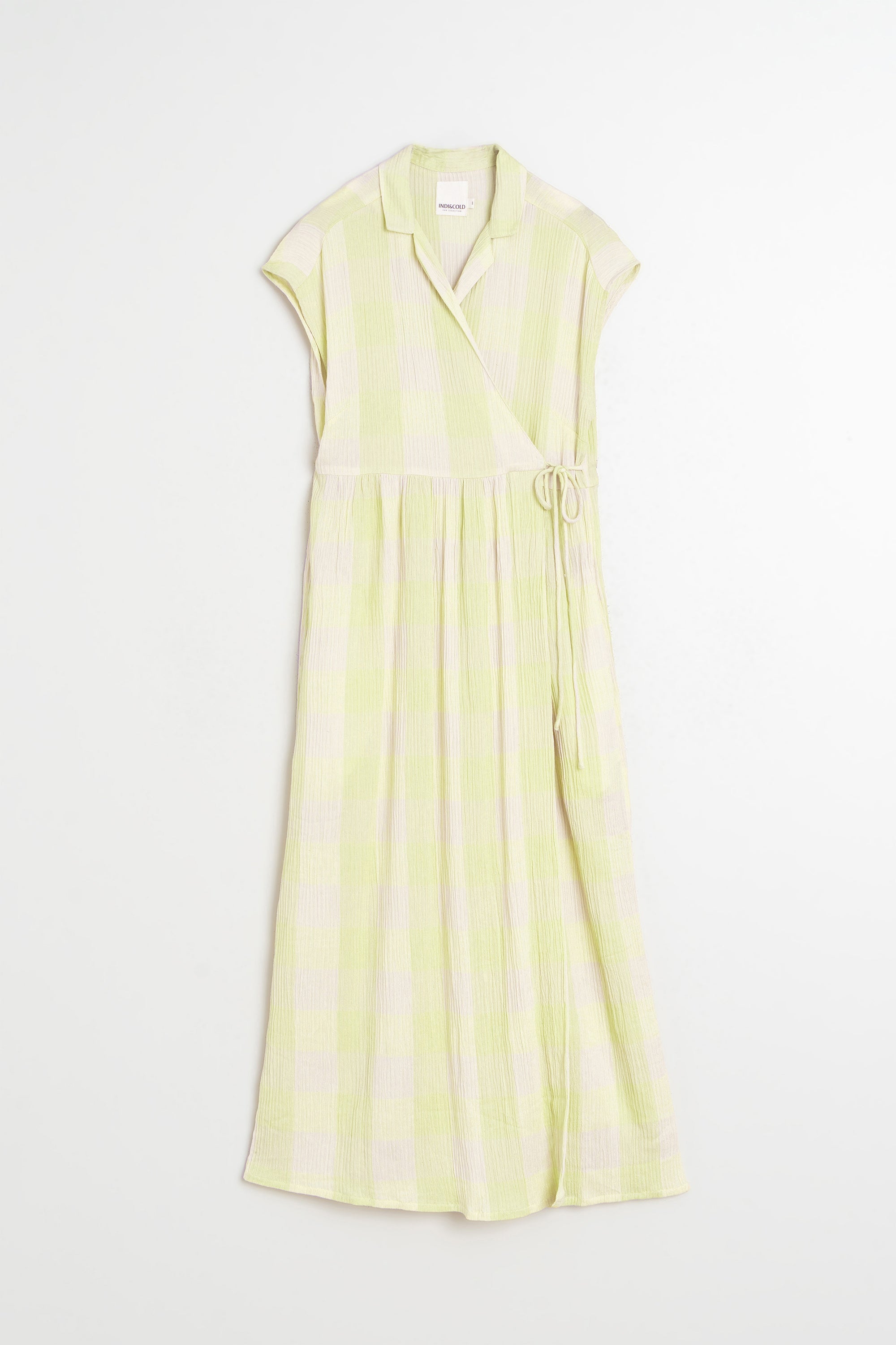 Robe Portefeuille Vichy - Wasabi