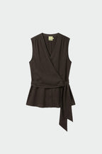 Chemise En Satin À Col Lavallière - Coco