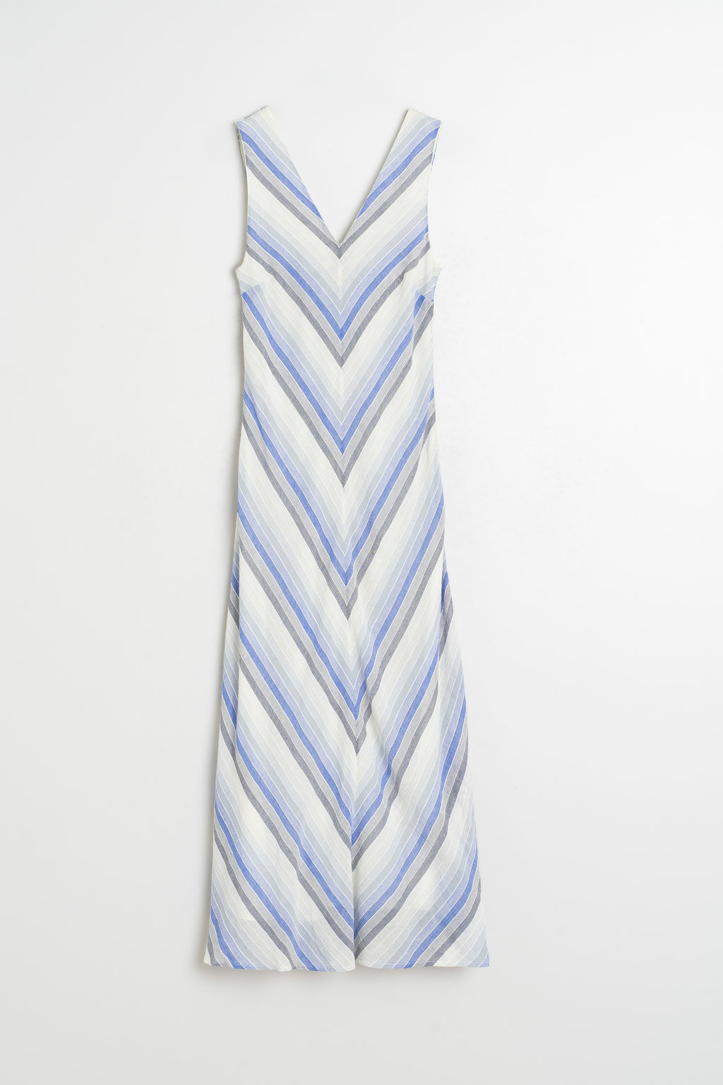 Robe Longue Rayée - Bleu