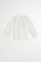 Chemise À Broderie Schiffli - Blanc