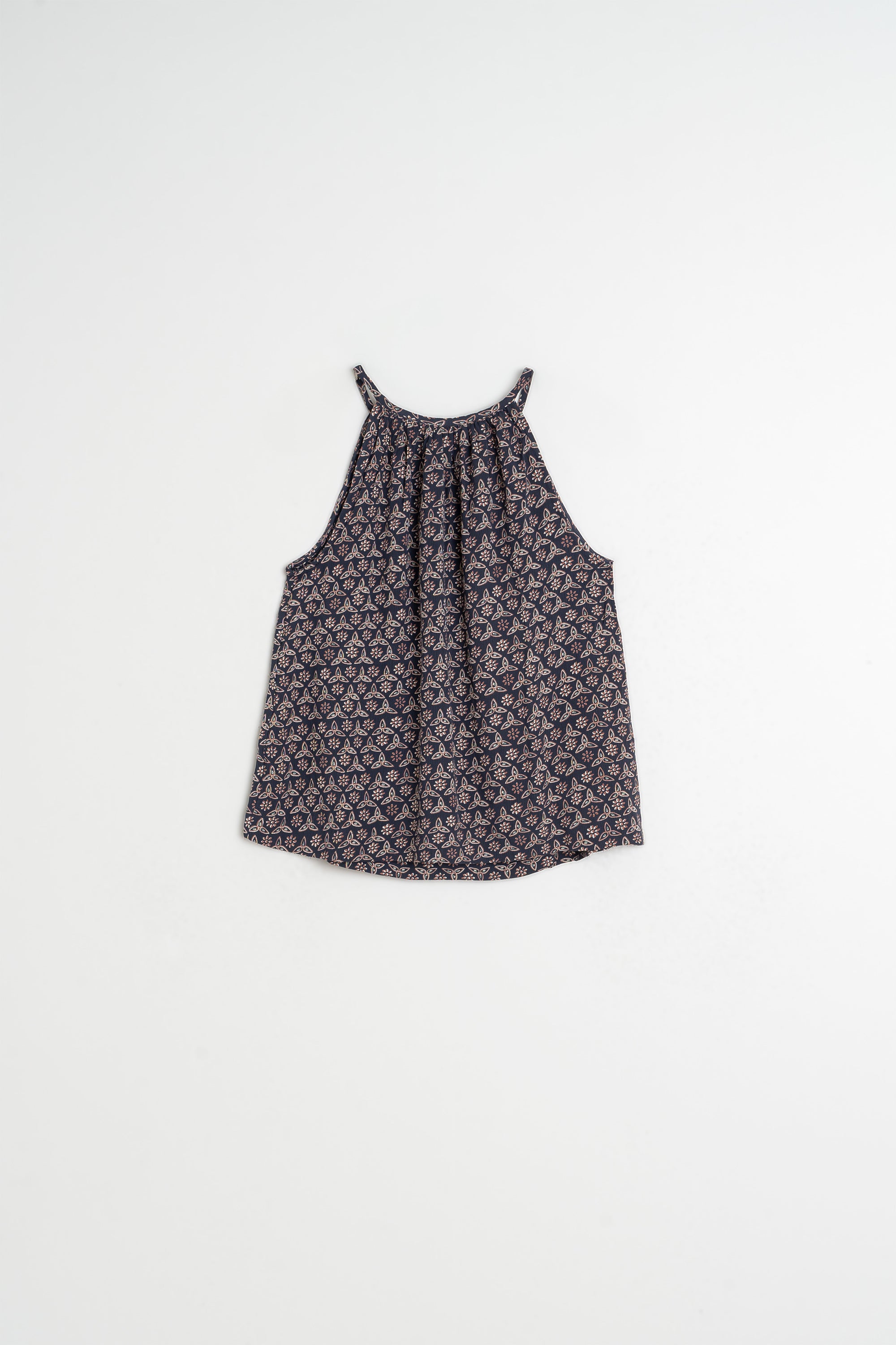 Haut À Bretelles En Viscose - Bleu Marine