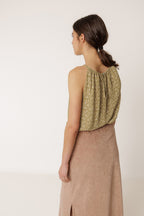 Haut À Bretelles En Viscose - Kaki