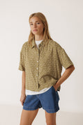 Chemise Oversize À Imprimé Au Bloc - Kaki