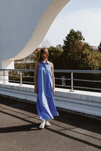 Robe Longue Dos-Nu - Bleu