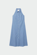 Robe Longue Dos-Nu - Bleu