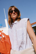 Chemise Oversize En Popeline - Encre