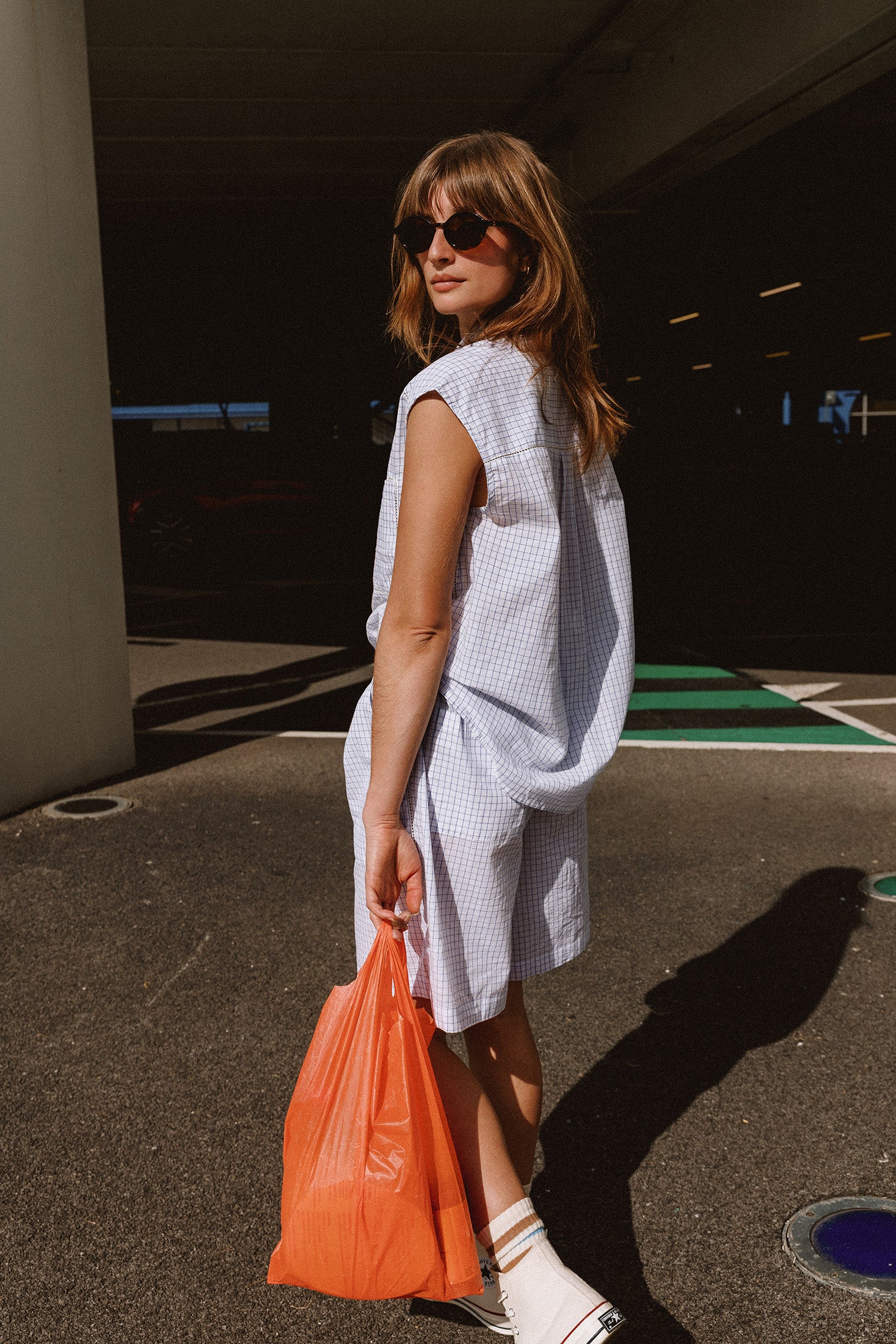 Chemise Oversize En Popeline - Encre