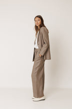 Veste De Sport En Lin - Tabac