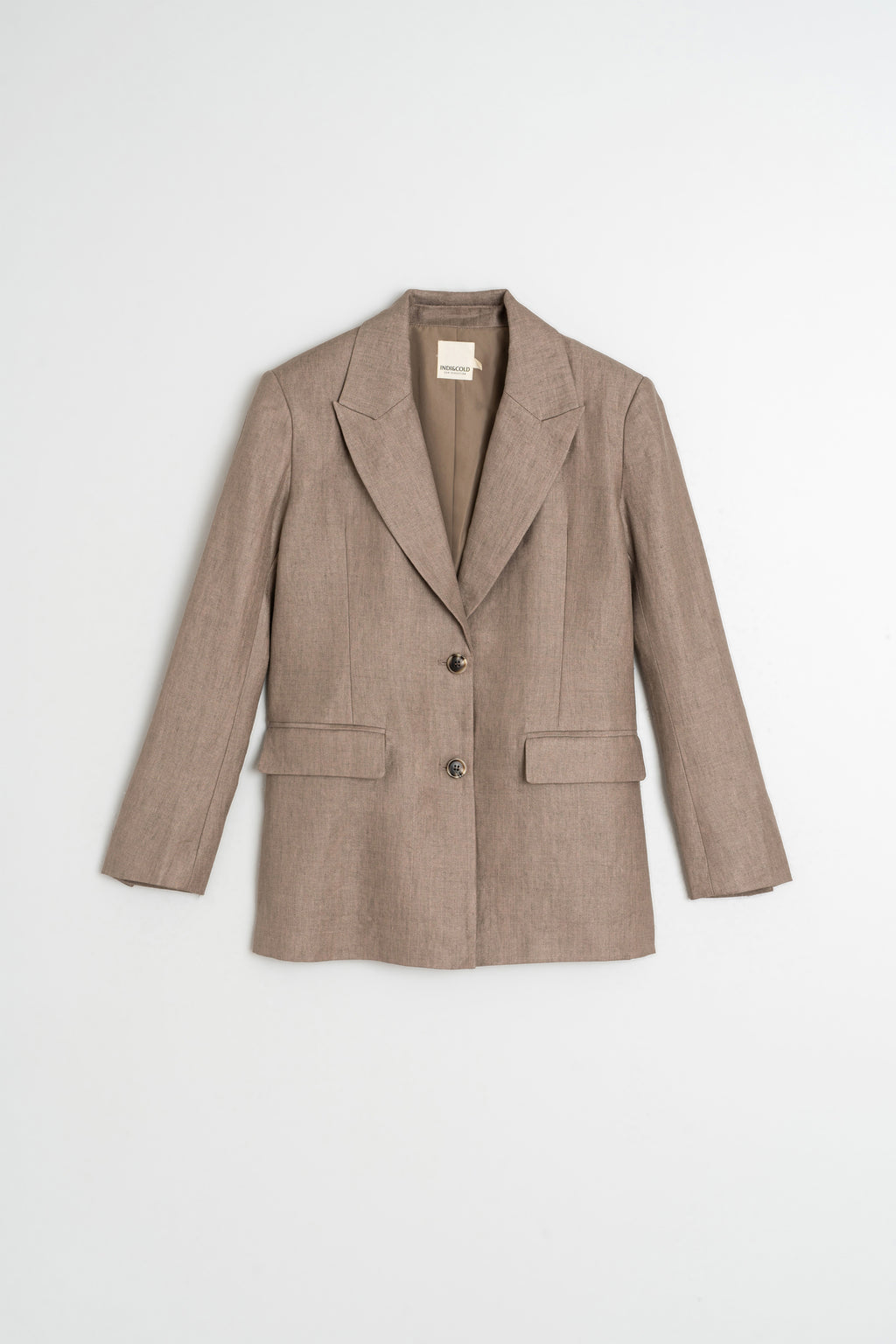 Veste De Sport En Lin - Tabac