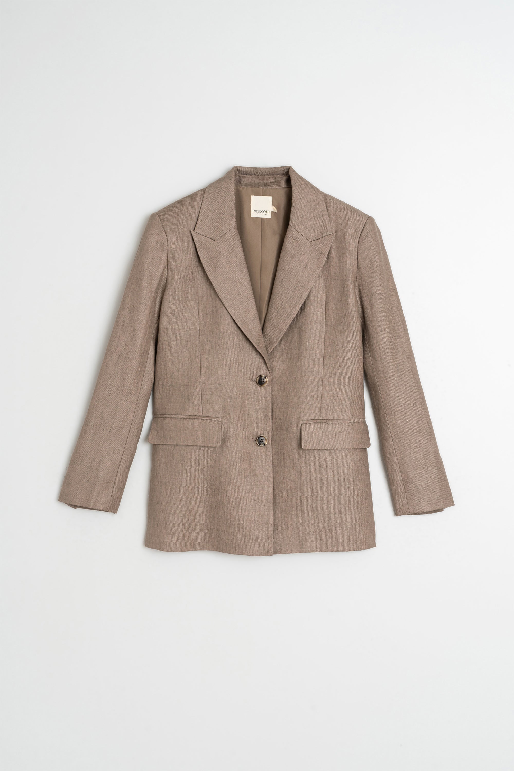 Veste De Sport En Lin - Tabac