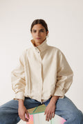 Blouson Bomber En Coton Et Lin - Pierre