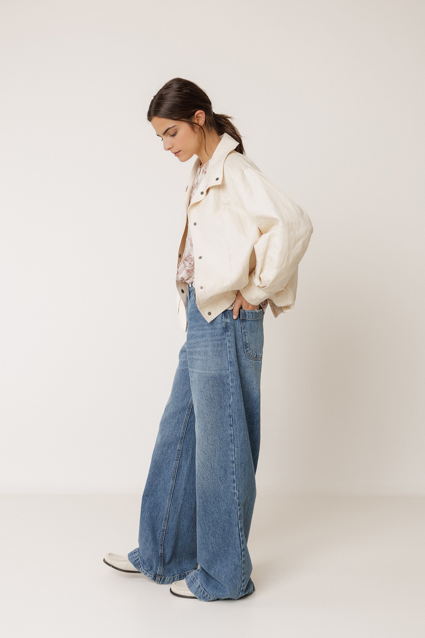 Blouson Bomber En Coton Et Lin - Pierre
